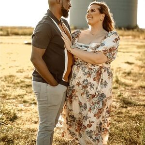 Abercrombie & Fitch Emerson Floral Puff Sleeve Dress XL